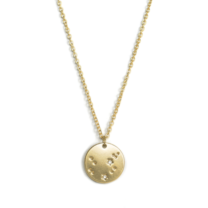 AQUARIUS Zodiac Necklace - Gold - (Jan 20 - Feb 18) - Nifty Decor & More