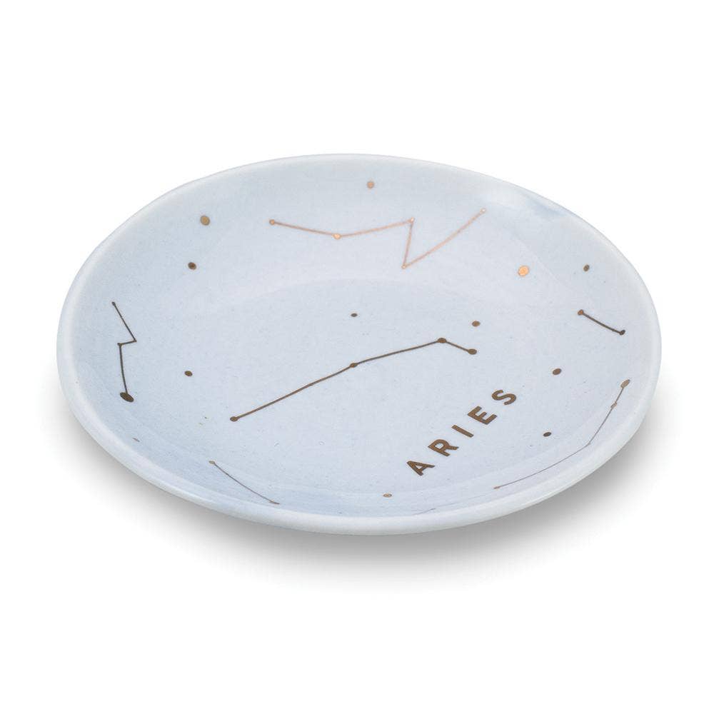 ARIES Zodiac Jewelry Dish - (Mar 21 - Apr 19) - Nifty Decor & More