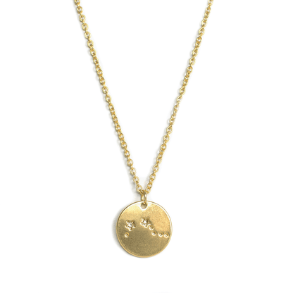 ARIES Zodiac Necklace - Gold - (Mar 21 - Apr 19) - Nifty Decor & More