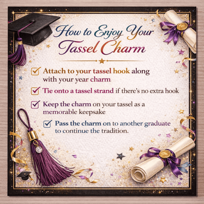 Art Graduation Tassel Charm - Nifty Decor & More