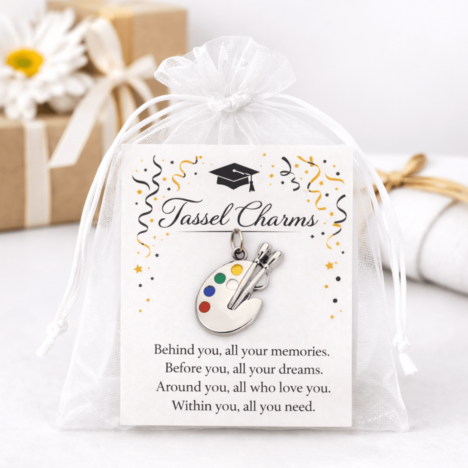 Art Graduation Tassel Charm - Nifty Decor & More