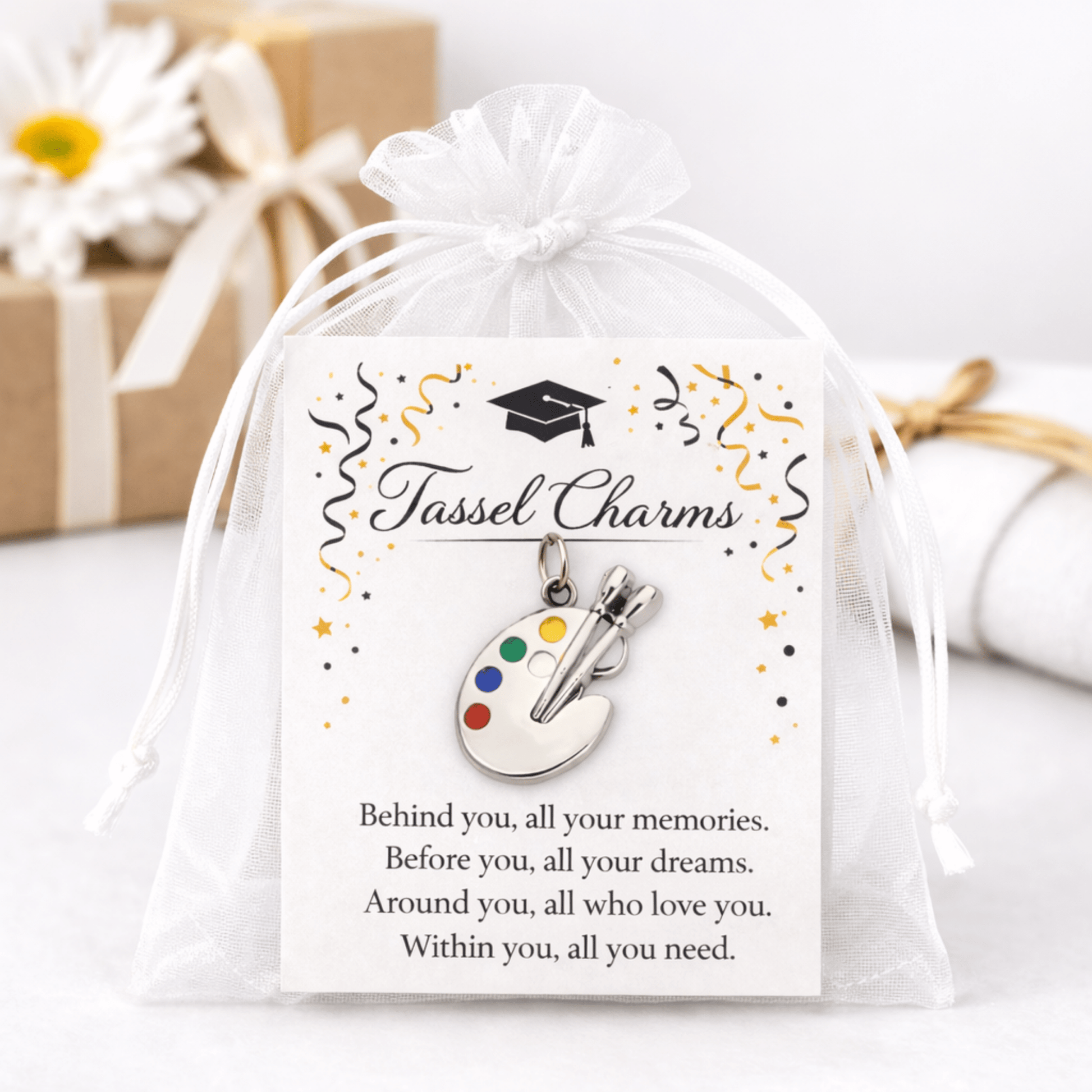 Art Graduation Tassel Charm - Nifty Decor & More