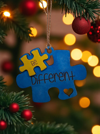 Autism Awareness Ornaments Christmas Ornament Be Different