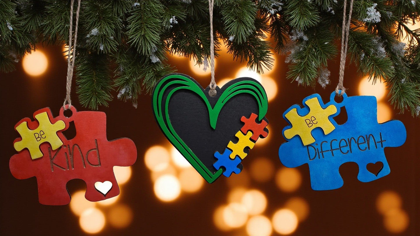 Autism Awareness Ornaments