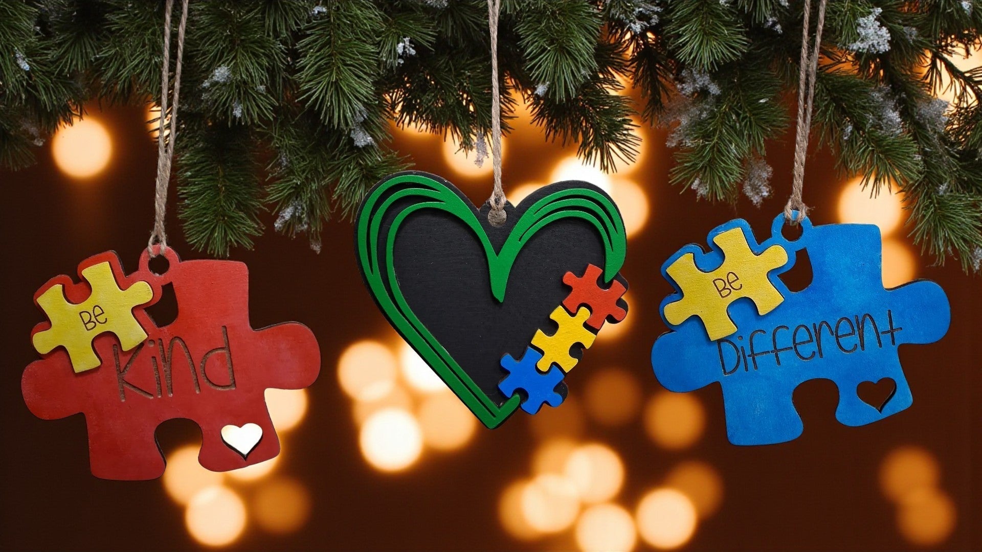 Autism Awareness Ornaments - Nifty Decor & More