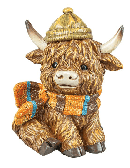 Autumn Highland Cow Tabletop Figurines - Nifty Decor & More