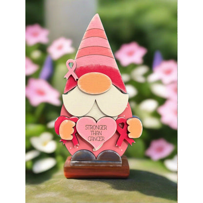 Awareness Gnome Shelf Sitter Handcrafted Whimsical Support Decor for Meaningful Causes - Nifty Decor & More