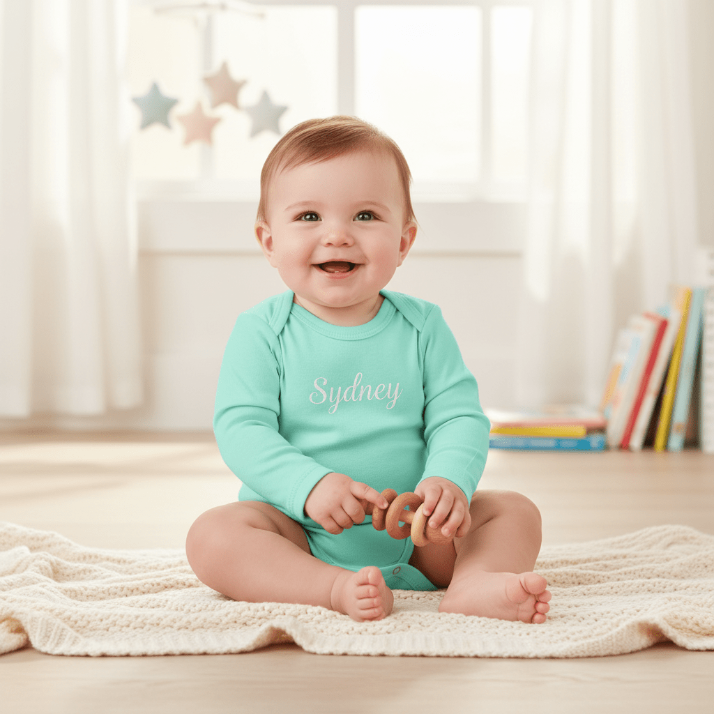 Baby Long Sleeve Bodysuit Blanks Infant Embroidery DIY - Nifty Decor & More