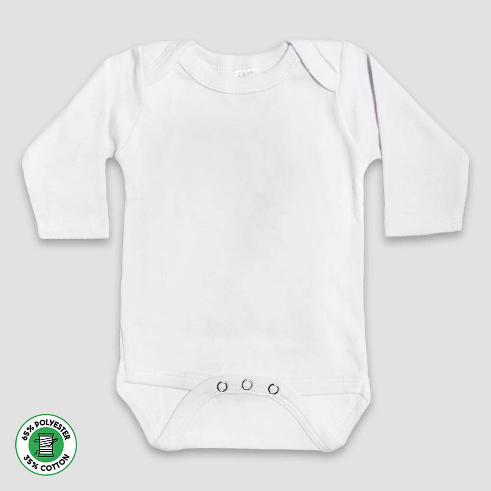 Baby Long Sleeve Bodysuit Blanks Infant Embroidery DIY - Nifty Decor & More