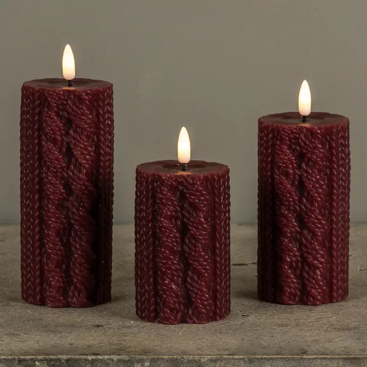 Red Sweater 3D Flame Candle