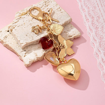 Bag Charm - Heart Bow Butterfly Charm Key Chain - Nifty Decor & More