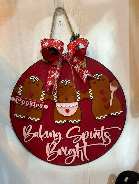 Baking Spirits Bright Door Hanger - Nifty Decor & More