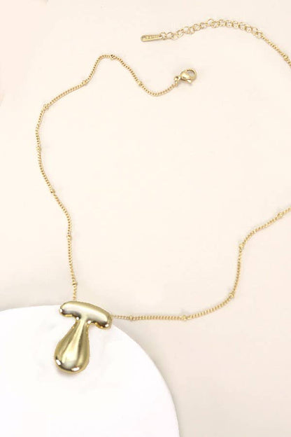 Balloon Bubble Initial Necklace, Durable Stainless Steel Charm, Perfect Personalized Gift for Birthday or Valentine’s - Nifty Decor & More