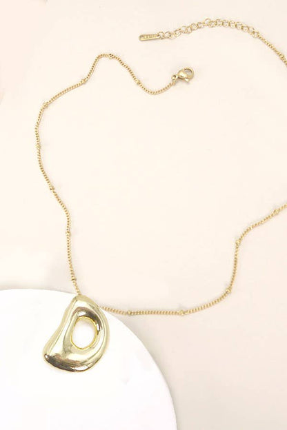 Balloon Bubble Initial Necklace, Durable Stainless Steel Charm, Perfect Personalized Gift for Birthday or Valentine’s - Nifty Decor & More