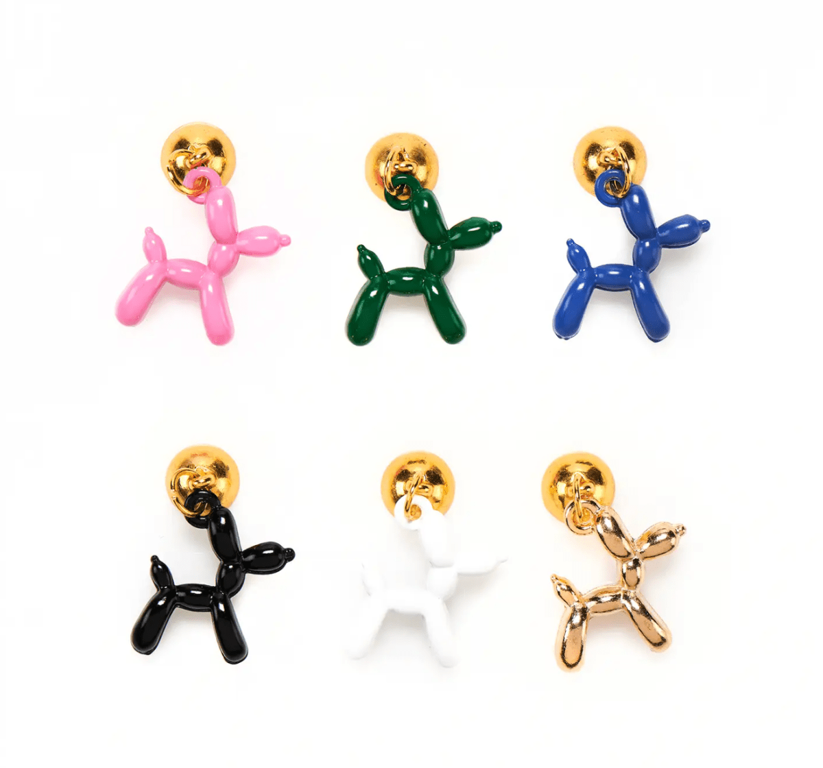 Balloon Dog Cheers Charms! Set of 6 - Nifty Decor & More