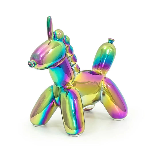 Balloon Piggy Bank - Baby Unicorn Rainbow