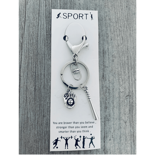 Baseball Bat & Glove Bag Charm - Nifty Decor & More