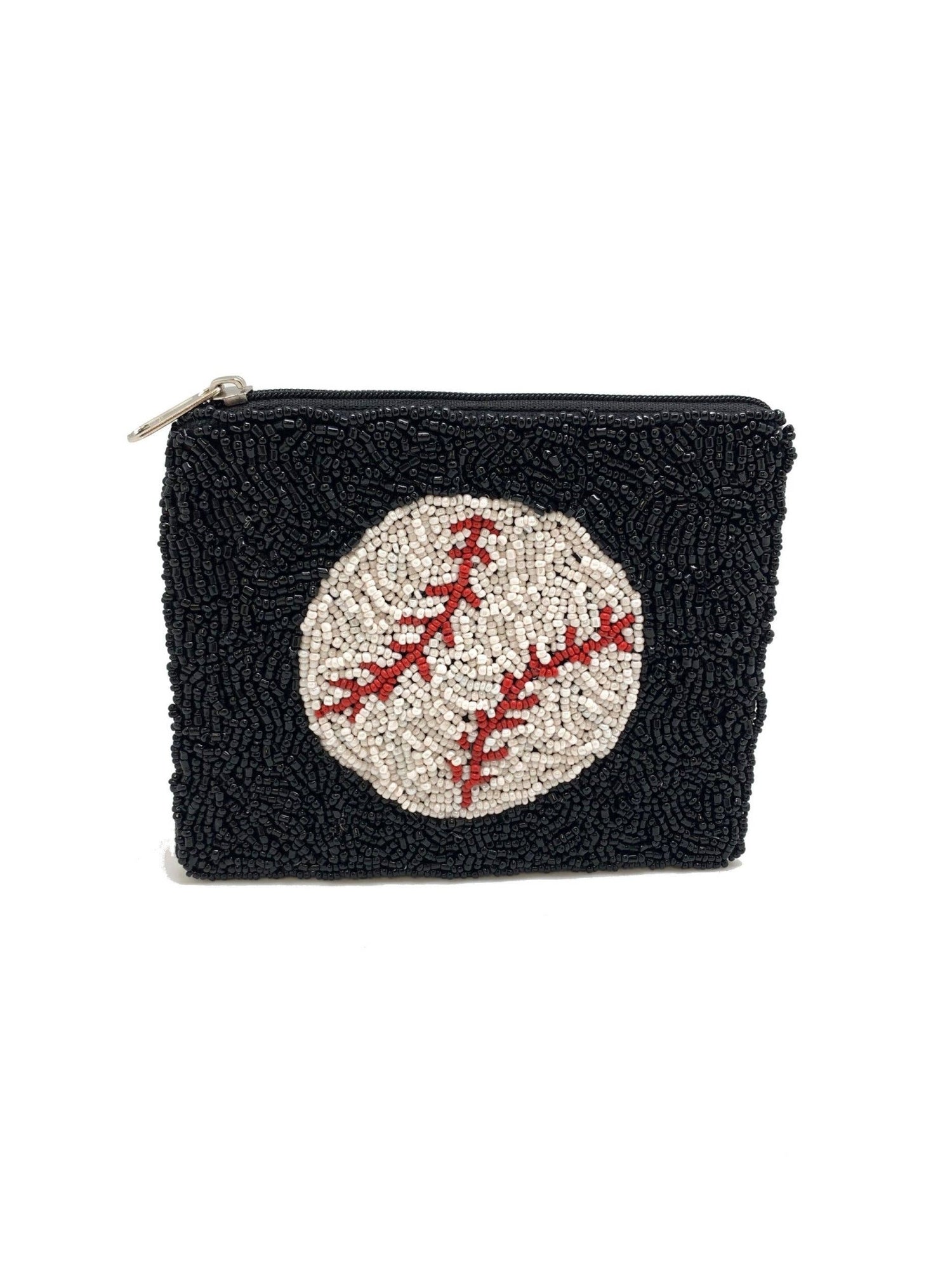 Baseball Beaded Coin Pouch - Nifty Decor & More