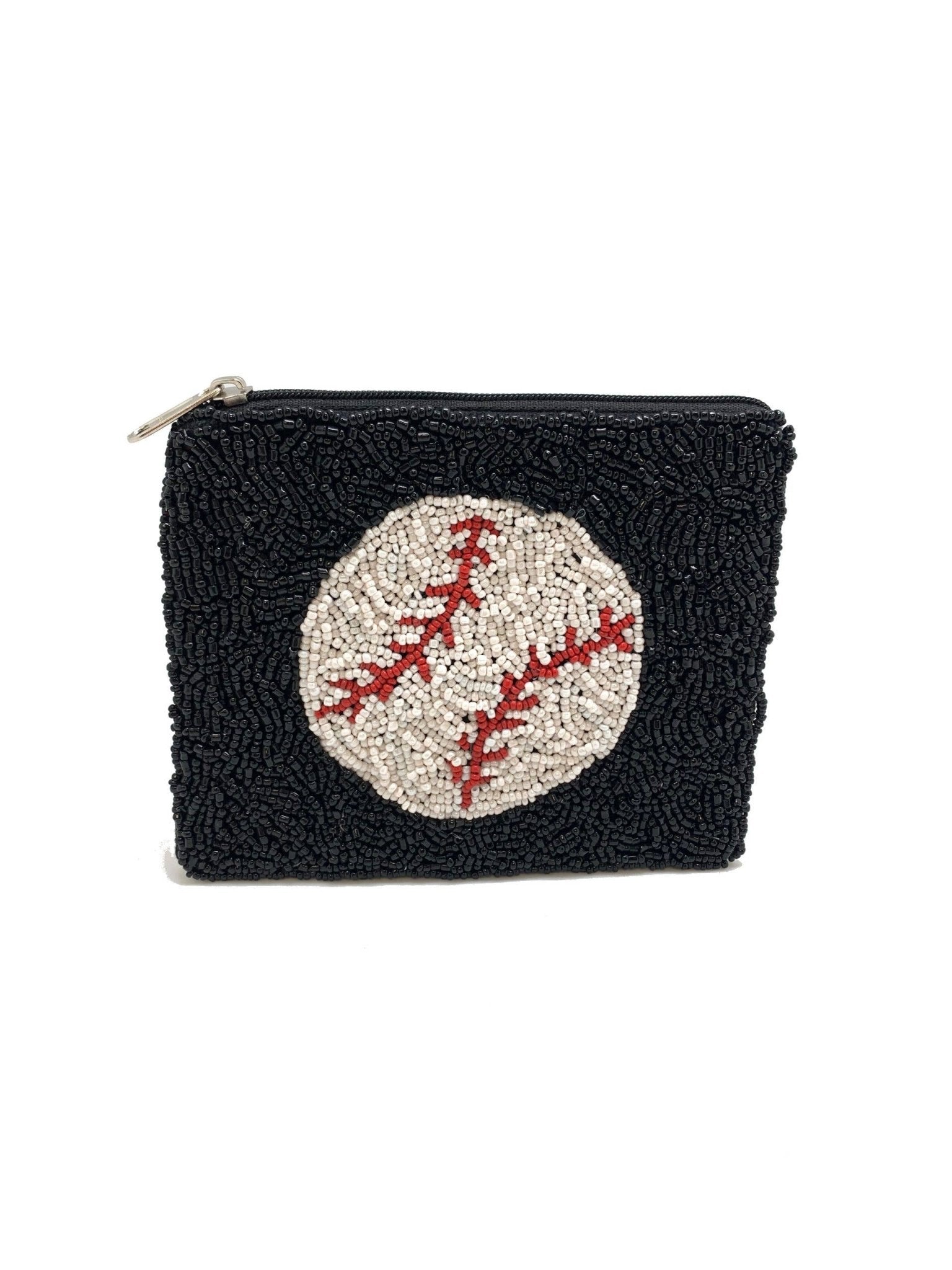 Baseball Beaded Coin Pouch - Nifty Decor & More