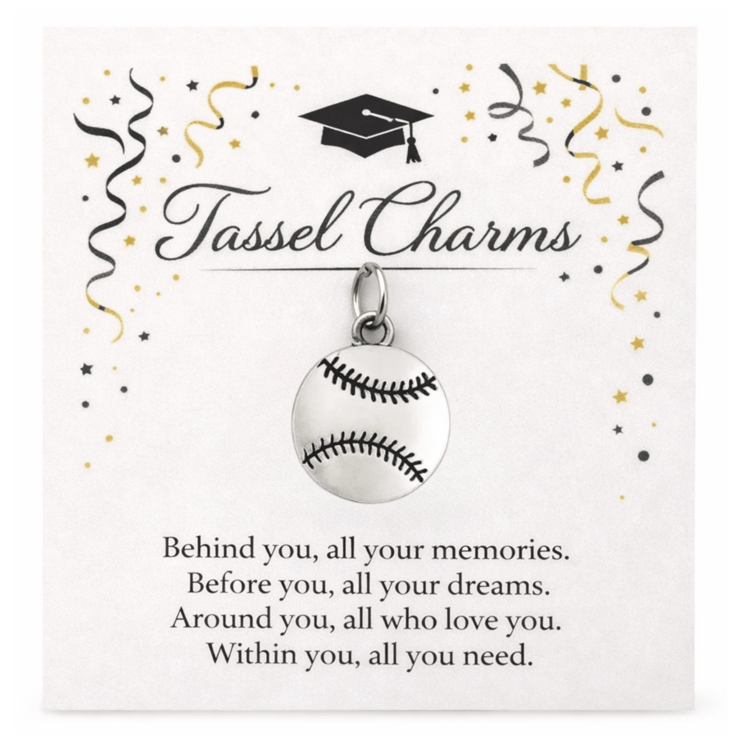 Baseball / Softball Graduation Tassel Charm - Nifty Decor & More