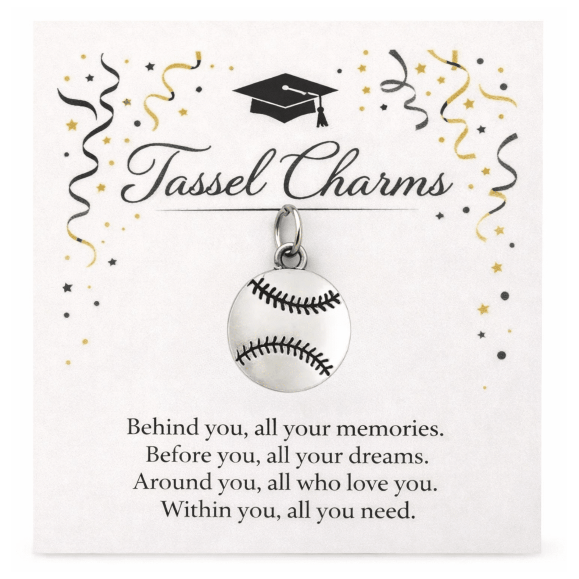 Baseball / Softball Graduation Tassel Charm - Nifty Decor & More