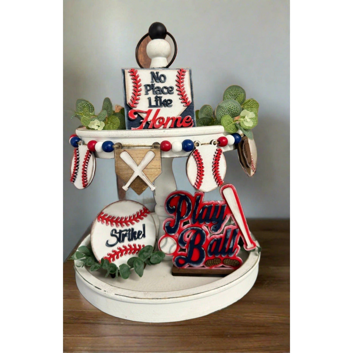 Baseball Tiered Tray - Nifty Decor & More