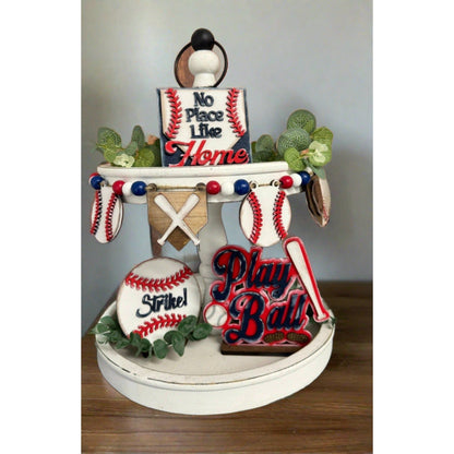 Baseball Tiered Tray - Nifty Decor & More