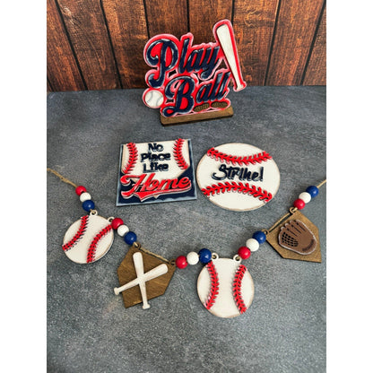 Baseball Tiered Tray - Nifty Decor & More