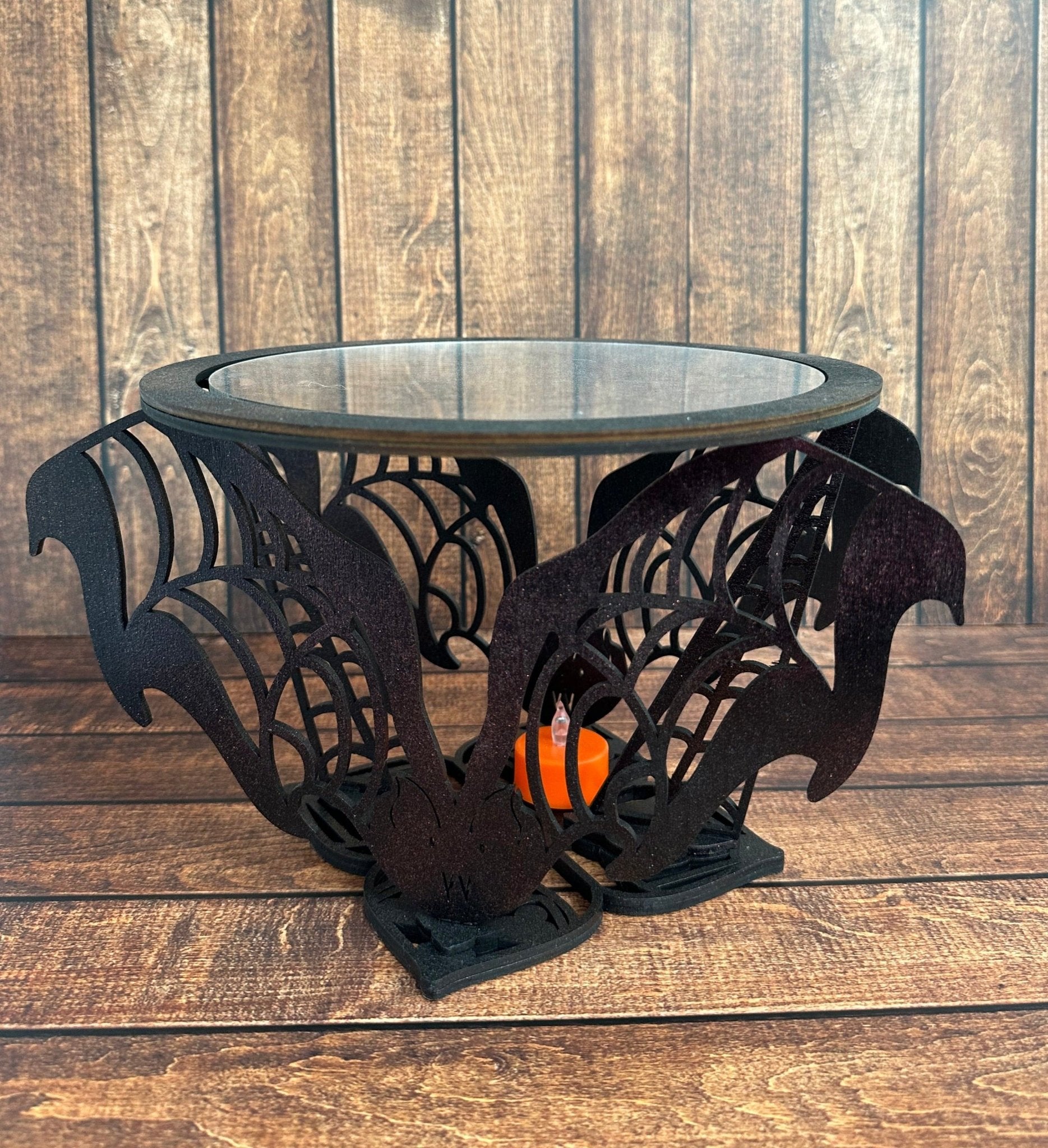Bat Tiered Tray Halloween Cupcake Stand and Spooky Home Decor - Nifty Decor & More