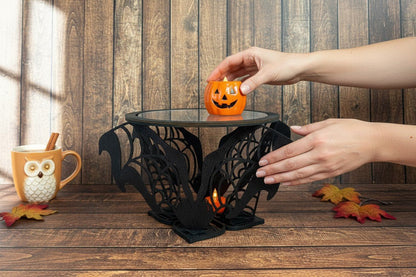 Bat Tiered Tray Halloween Cupcake Stand and Spooky Home Decor - Nifty Decor & More