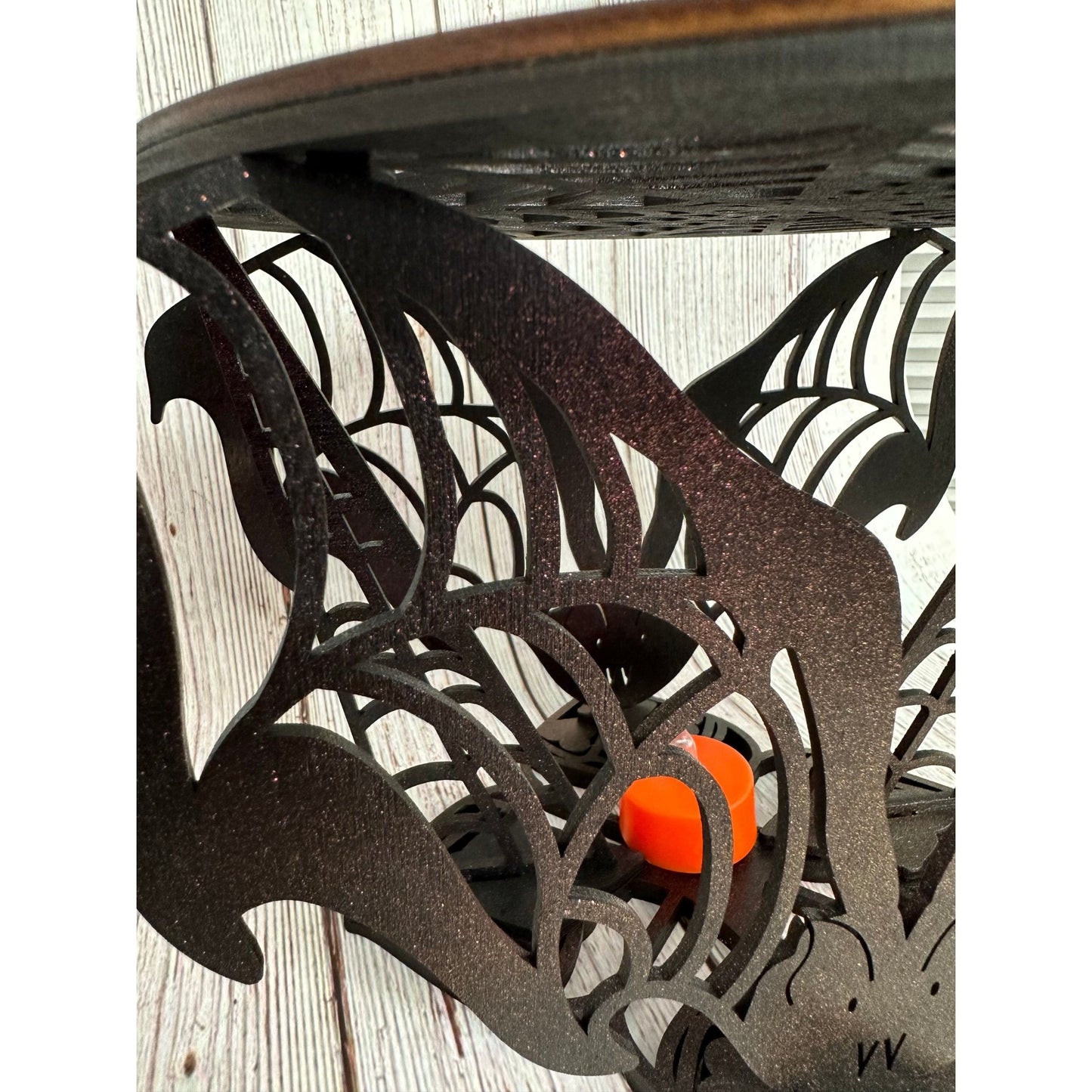 Bat Tiered Tray Halloween Cupcake Stand and Spooky Home Decor - Nifty Decor & More