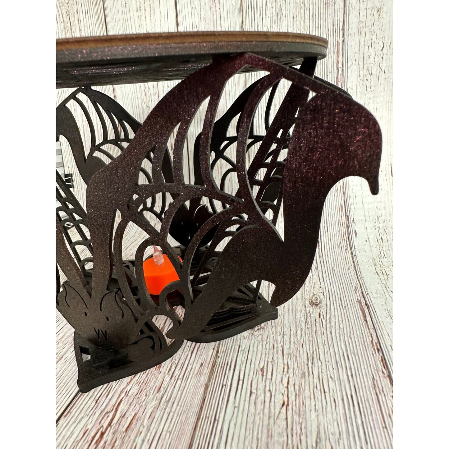 Bat Tiered Tray Halloween Cupcake Stand and Spooky Home Decor - Nifty Decor & More