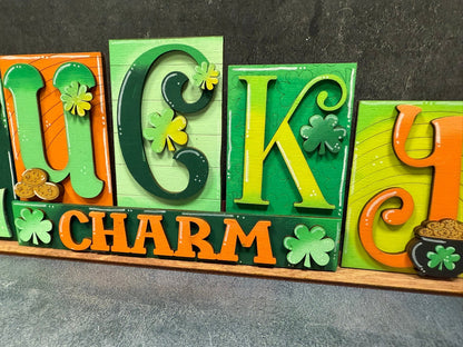 Be My / Lucky Sign Valentine Shelf Sitter