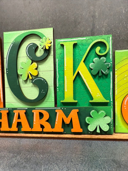 Be My / Lucky Sign Valentine Shelf Sitter