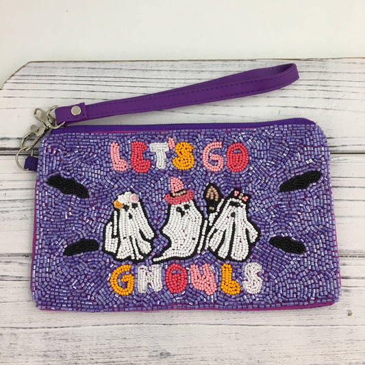 Beaded Let’s Go Ghouls! wristlet