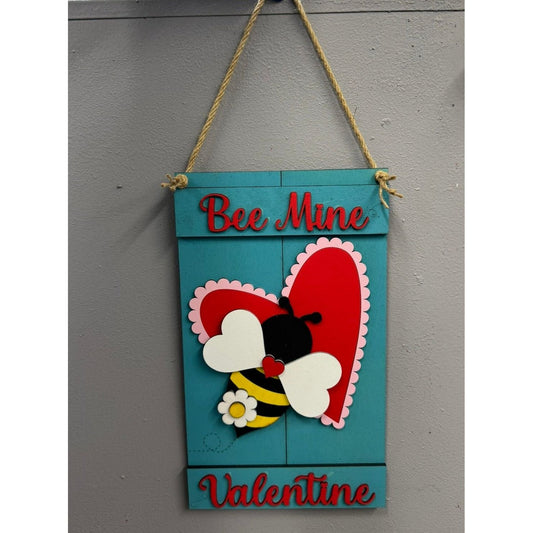 Bee Mine Pallet Sign Valentine Wall Decor