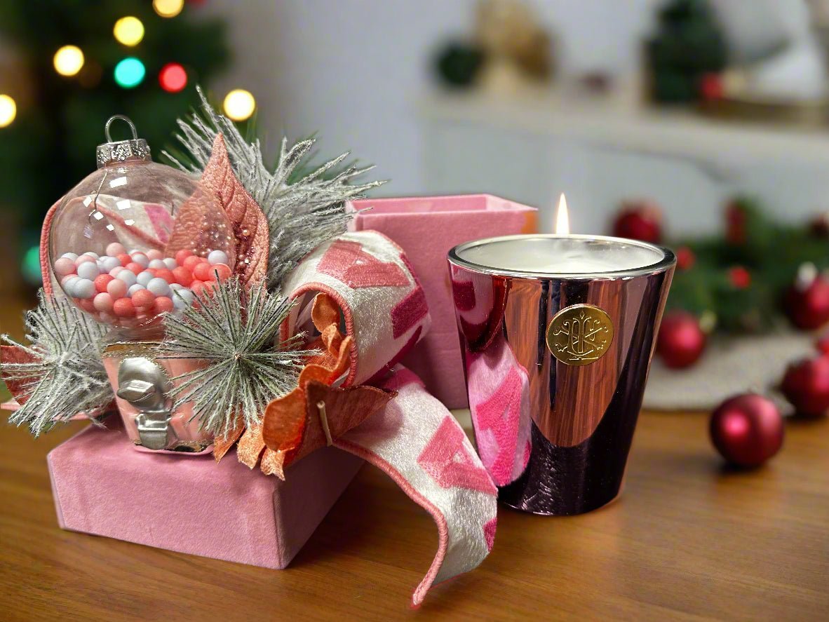 Berries and Balsam 14 oz Luxury Gift Box Candle - Long - Burning Holiday Scent with Designer Packaging - Nifty Decor & More