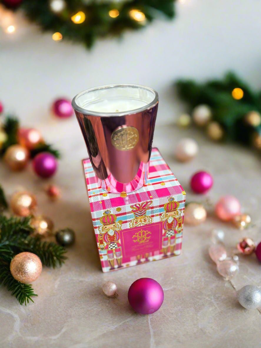 Berries and Balsam 8 oz Holiday Candle - Hand - Poured Luxury Scented Candle with 60 - Hour Burn Time - Nifty Decor & More