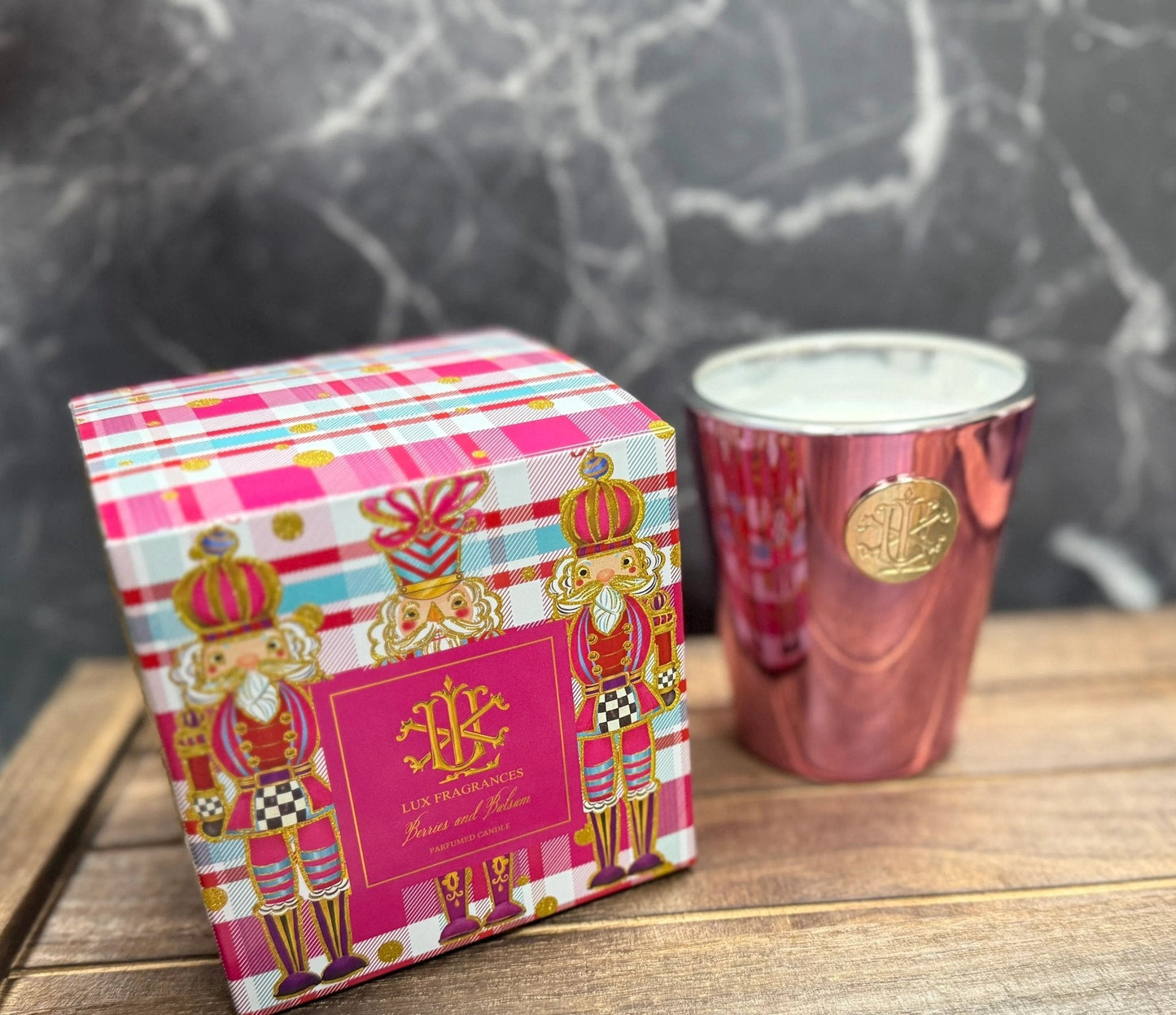 Berries and Balsam 8 oz Holiday Candle - Hand - Poured Luxury Scented Candle with 60 - Hour Burn Time - Nifty Decor & More
