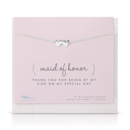 Maid of Honor Necklace & Card Set - Best Day Ever Wedding Jewelry for Women Jewelry Wedding