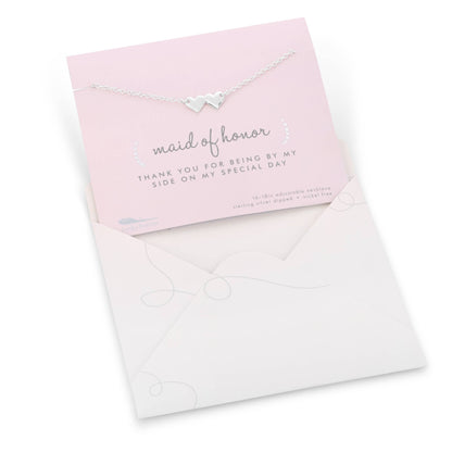 Maid of Honor Necklace & Card Set - Best Day Ever Wedding Jewelry for Women Jewelry Wedding