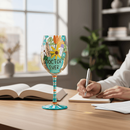 Best Doctor Ever Wine Glass - Nifty Decor & More