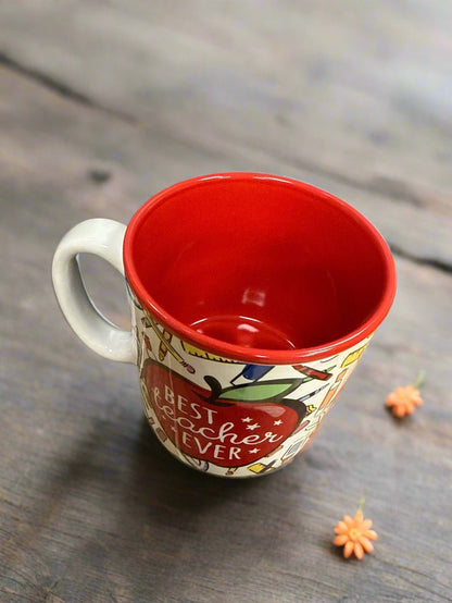 Best Teacher Ever Apple Mug - Nifty Decor & More