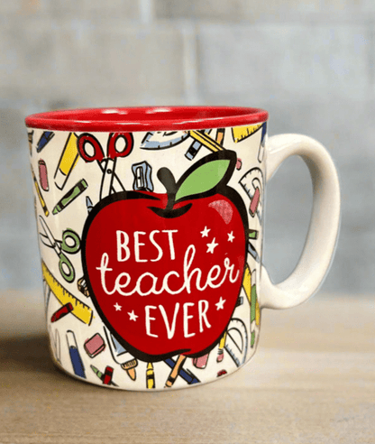 Best Teacher Ever Apple Mug - Nifty Decor & More