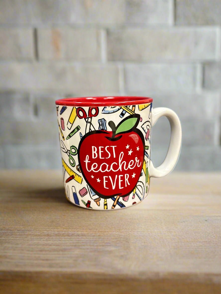 Best Teacher Ever Apple Mug - Nifty Decor & More