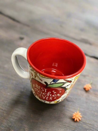 Best Teacher Ever Apple Mug