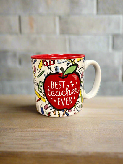 Best Teacher Ever Apple Mug