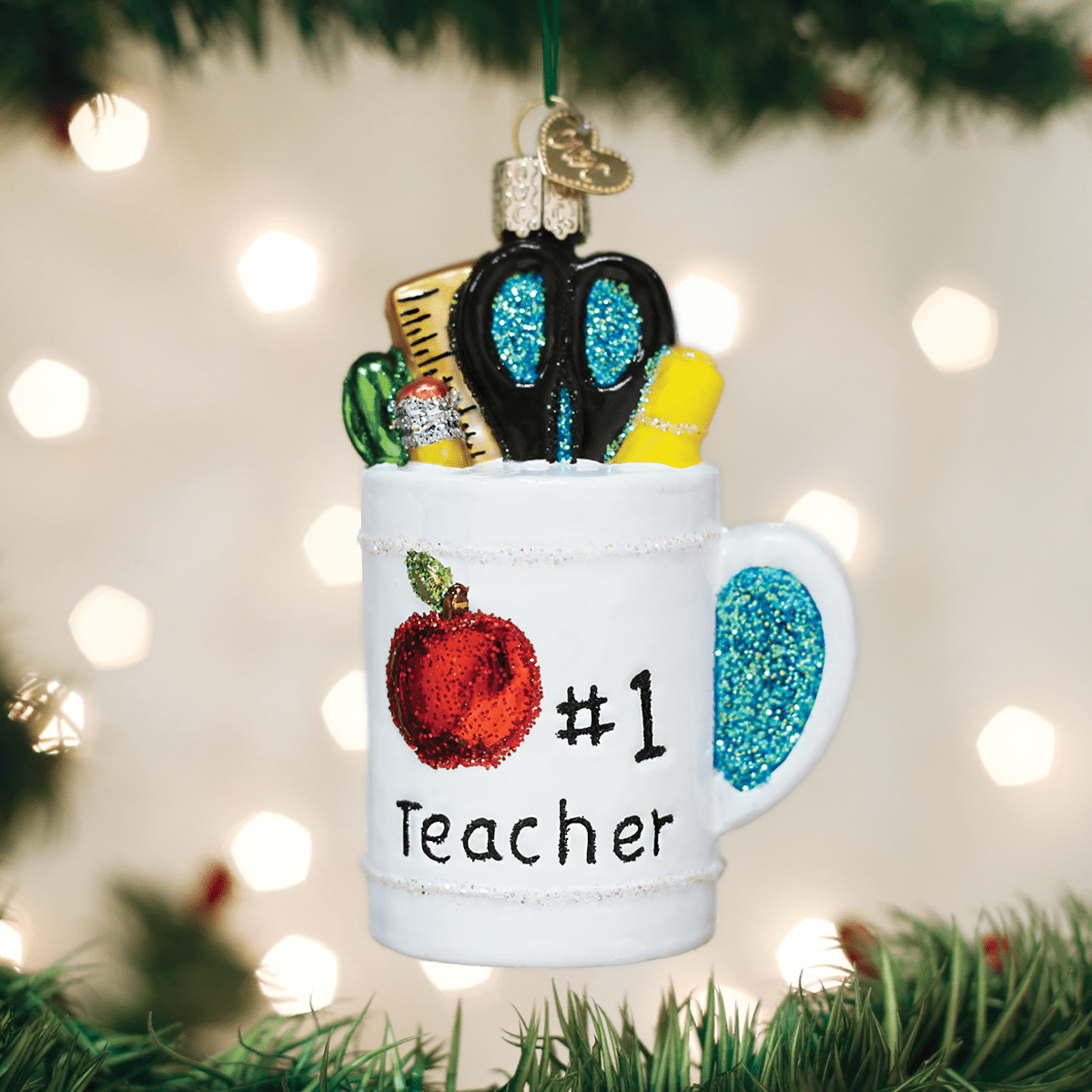 Best Teacher Mug Ornament - Nifty Decor & More