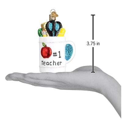 Best Teacher Mug Ornament - Nifty Decor & More