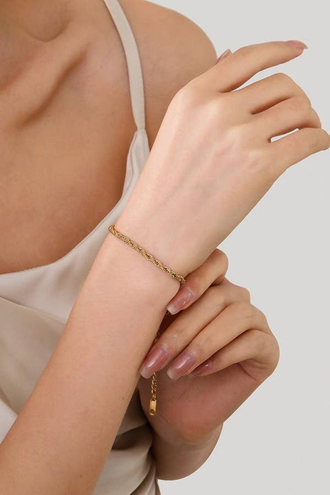 STAINLESS STEEL WATERPROOF TARNISH FREE BRACELET | 40B112 ROPE